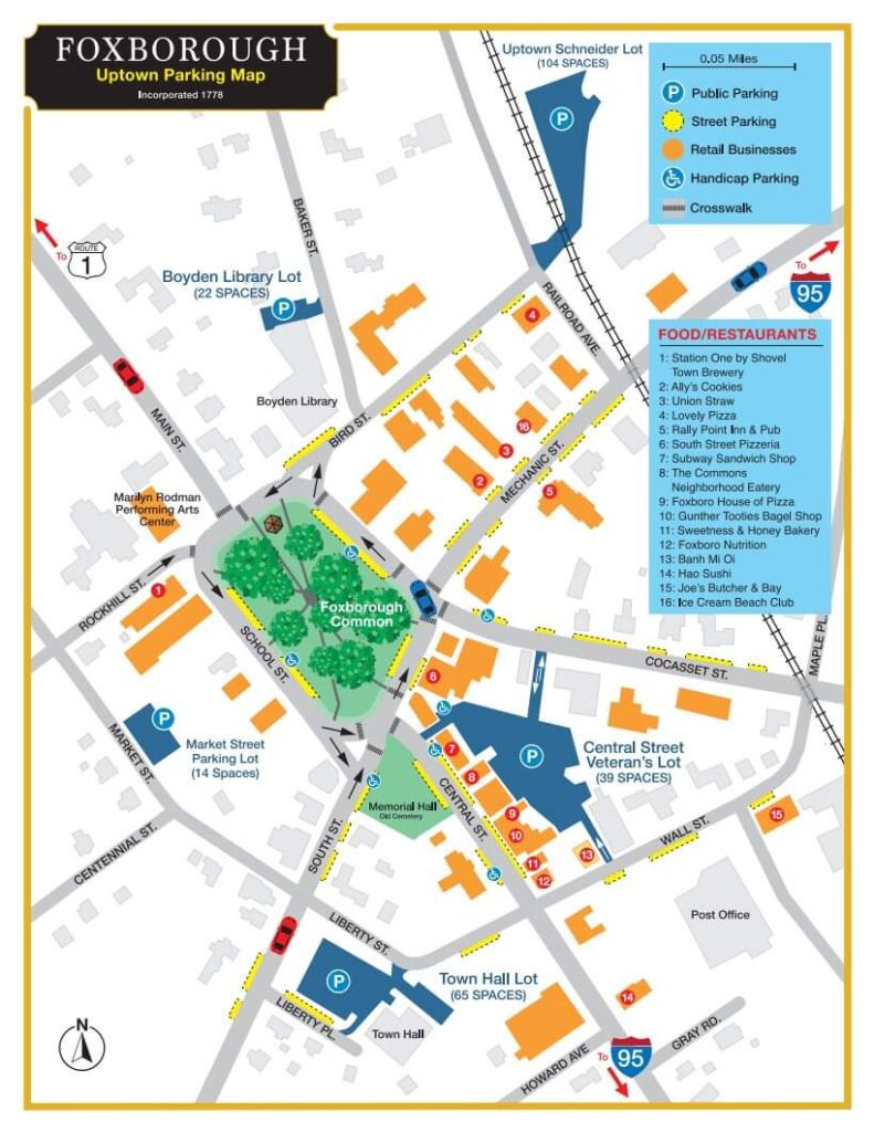 FOXBOROUGH PARKING MAP